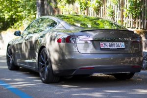 Tesla Model S Rear View