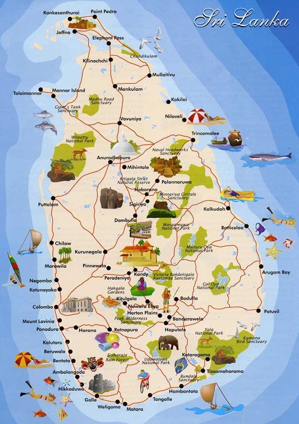 sri lanka karte