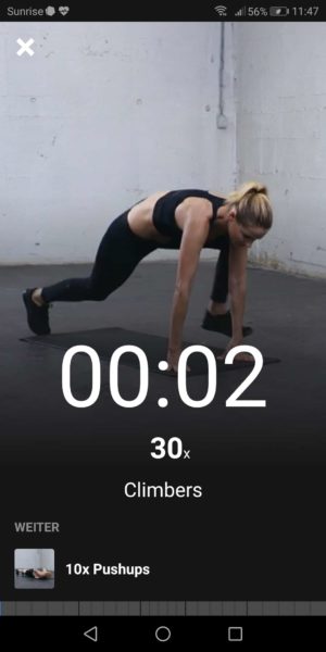 Freeletics discount mountain climbers