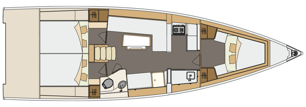 sailing boat interior
